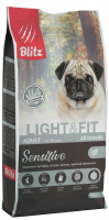 Blitz Adult Sensitive Light & Fit сухой корм для взрослых собак с лишним весом