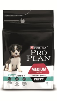 Pro Plan Medium Puppy Sensitive Digestion, для щенков средних пород, чувствительное пищеварение, ягненок и рис
