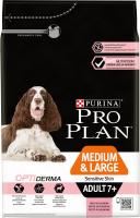 Pro Plan Medium & Large Adult 7+ Sensitive, для средних и крупных собак старше 7 лет, лосось с рисом