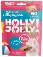 Holly Jolly! Лакомство для кошек подушечки с тунцом 60г