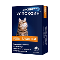 Астрафарм Успокоин Экспресс для кошек 24 мг, 6 таб