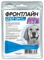 Уценка: Фронтлайн Спот Он L капли на холку для собак, 20-40 кг пипетка 2,68 мл, 1шт (Срок до 03.2025)