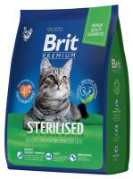 Уценка: Brit Premium Cat Sterilized Chicken корм с курицей для стерилизованных кошек (Срок до 22.03.2024)