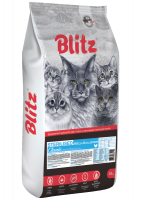 Уценка: Blitz Classic Sterilised Cats Chicken сухой корм для стерилизованных кошек с курицей 10кг (Повреждена упаковка)