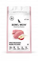 Bowl Wow Сухой корм для собак средних пород, индейка с рисом и яблоком