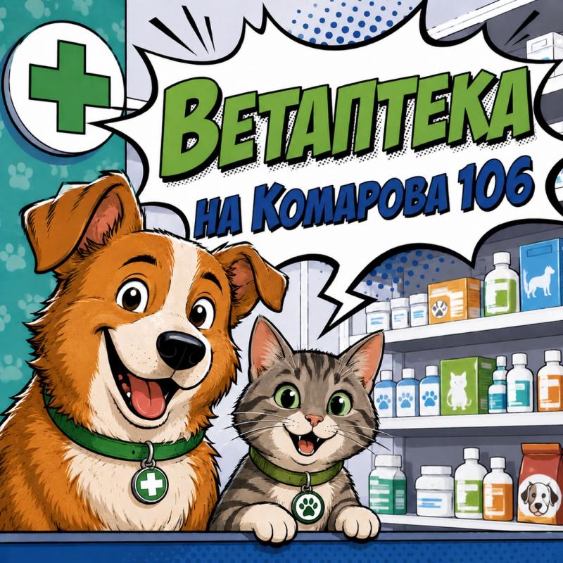 На Комарова 106 начала работу ветаптека!