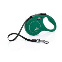 Flexi New Classic Ременной поводок-рулетка зеленый  