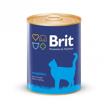 Brit Premium консервы для кошек с индейкой 340гр