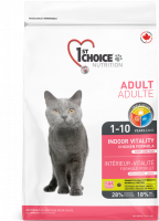 Уценка: 1st Choice корм для кошек Indoor Vitality, курица (Срок до 09.04.2024)