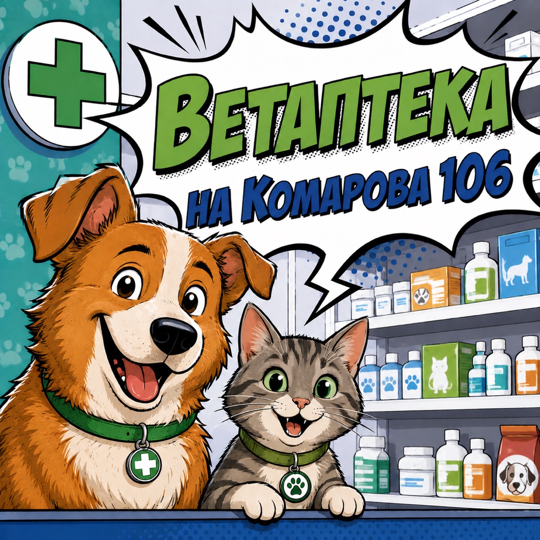 На Комарова 106 начала работу ветаптека! На Комарова 106 начала работу ветаптека!