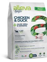 Alleva Holistic Cat Adult Chicken & Duck Сухой корм для взрослых кошек с курицей, уткой, алоэ вера и женьшенем