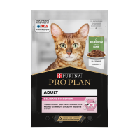 Pro Plan Nutrisavour Delicate для кошек с чувствительным пищеварением, ягненок в соусе 85гр