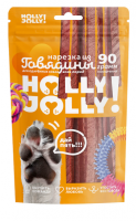 Holly Jolly! Лакомство для собак всех пород, нарезка из говядины 90гр