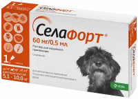 Селафорт 12% 0,5мл (60мг) для собак 5,1-10кг (KRKA)