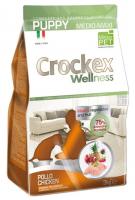 Crockex Wellness корм сухой для щенков средних и крупных пород с курицей и рисом