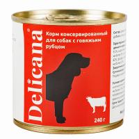 Delicana Консервы для собак, говяжий рубец
