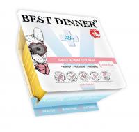 Best Dinner Exclusive Vet Profi Gastrointestinal Low Fat влажный корм для собак в ламистере, паштет с индейкой