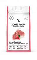 Bowl Wow Сухой корм для щенков средних пород, индейка, ягненок с рисом и брусникой