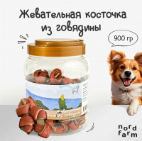 Nord Farm Лакомства для собак Узелки из говядины, 900г