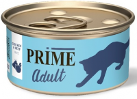Prime Консервы паштет для кошек, курица с говядиной, 75г