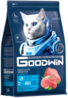 Goodwin Сухой корм для взрослых кошек с чувствительным пищеварением, с индейкой