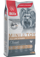 Blitz Adult Classic Mini&Toy сухой корм для взрослых собак миниатюрных и мелких пород