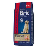 Brit Premium Adult L + XL для крупных пород от 1-7 лет, курица, рис