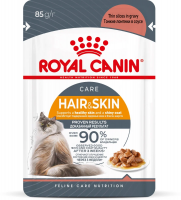 Royal Canin Hair & Skin Care для здоровой кожи и шерсти, кусочки в соусе