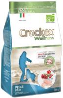 Crockex Wellness корм сухой для взрослых собак средних и крупных пород с рыбой и рисом