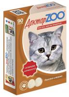 Доктор ZOO витамины для кошек, копчености 90 таб