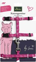 Hunter by Laura шлейка для кошек и собак нейлон, розовая