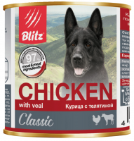 Blitz Classic корм для собак всех пород и возрастов, курица с телятиной
