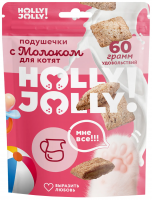 Holly Jolly! Лакомство для кошек подушечки с молоком 60г