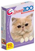 Доктор ZOO витамины для кошек, лосось 90 таб