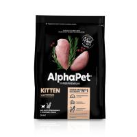 AlphaPet Superpremium с цыпленком для котят, беременных и кормящих кошек