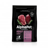 AlphaPet Superpremium с говядиной и печенью для домашних кошек