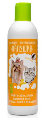Лапушка шампунь инсектицидный для кошек и собак, 220мл