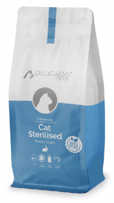 DeliCaDo Kat Sterilised Rabbit Корм для стерилизованных кошек с кроликом