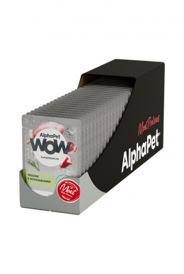 AlphaPet WOW пауч кролик с потрошками ломтики в соусе 85гр