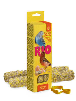 RIO палочки для всех видов птиц с яйцом и ракушечником 2*40гр