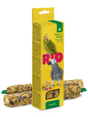 RIO палочки для попугаев с медом и орехами 2*90гр