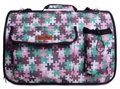 Lion Сумка-переноска для животных с карманами, размер 4, 50x31x30см