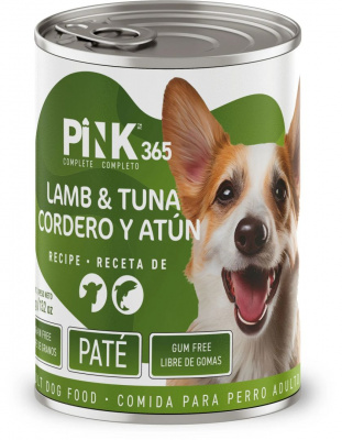 Pink 365 влажный корм для собак, консерва, ягненок с тунцом