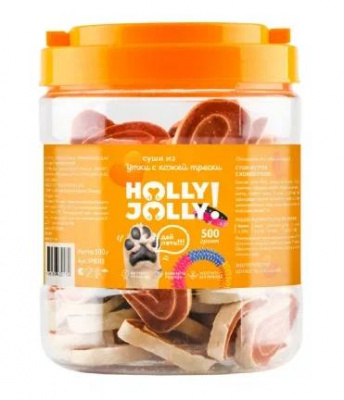 Holly Jolly! Лакомство для собак суши из утки с кожей трески, 500гр