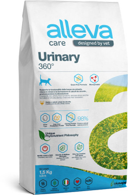 Alleva Care Cat Adult Urinary 360° сухой корм для взрослых кошек при заболевании мочевыводящих путей