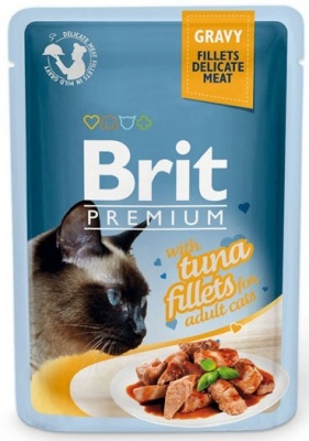 Brit Premium кусочки из филе тунца в соусе 85гр.
