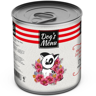 Dog`s Menu Консервы для взрослых собак, гуляш мясное ассорти