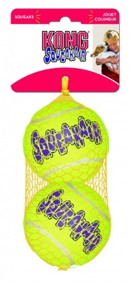 KONG Air игрушка для собак "теннисный мяч" большой (в упаковке 2 шт.), 8 см
