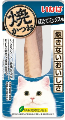 INABA Yaki Tuna лакомство для кошек филе тунца со вкусом морского гребешка 12г