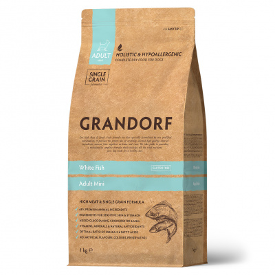Grandorf Dog White Fish Mini для собак мелких пород, белая рыба
